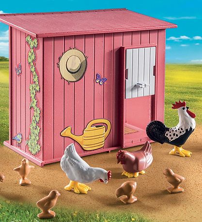 - Poule avec poussins Playmobil Country - 71308 - 29 Parties