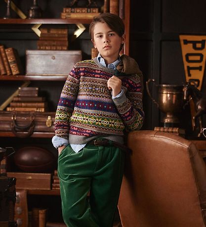 Polo Ralph Lauren Blouse - Wool - Multicolour w. Pattern