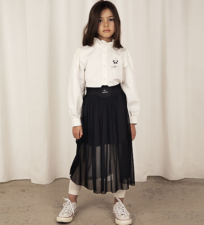 Mini Rodini Overhemd - Chef Panda - Wit