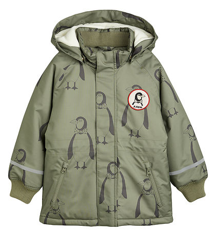Mini Rodini Winter Coat - Penguin K2 Parka - Green
