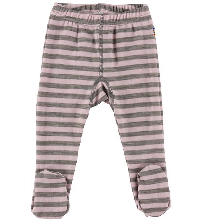 Joha Leggings - ull - Bleikt/Grá