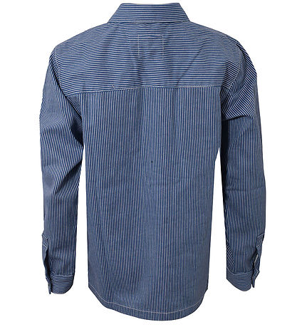 Hound Shirt - Striped Overshirt - Off White/Light Blue