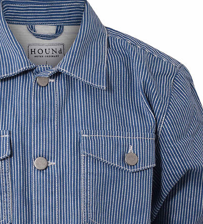 Hound Shirt - Striped Overshirt - Off White/Light Blue
