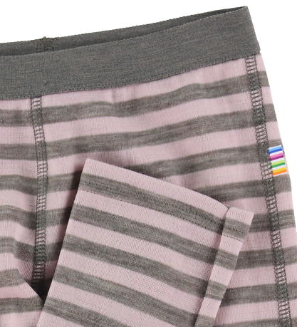 Joha Leggings - ull - Bleikt/Grá