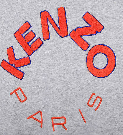 Kenzo Cardigan - Grey Melange w. Orange
