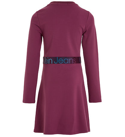 Calvin Klein Dress - Amaranth w. Black/Multi Colours