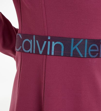 Calvin Klein Dress - Amaranth w. Black/Multi Colours