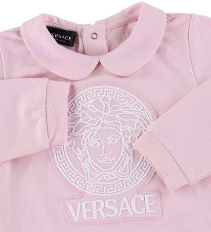 Versace Jumpsuit M/f - Pink/White w. Logo