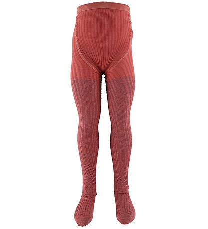 Collants Molo - Glitter Rib - Forêt Rose