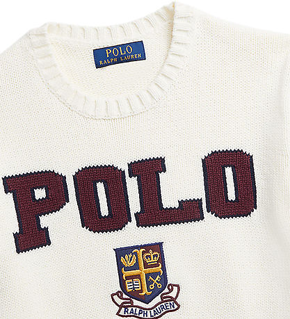 Polo Ralph Lauren Blússa - Prjónað - Fílabeinshvítt M. Polo