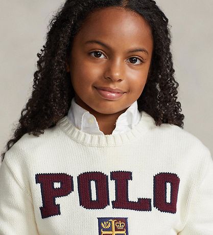 Polo Ralph Lauren Blússa - Prjónað - Fílabeinshvítt M. Polo