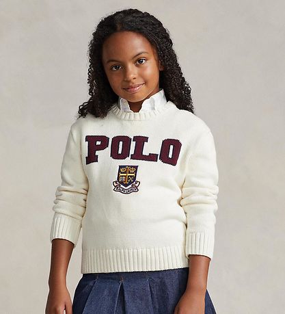 Polo Ralph Lauren Blússa - Prjónað - Fílabeinshvítt M. Polo