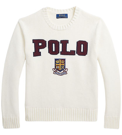 Polo Ralph Lauren Blússa - Prjónað - Fílabeinshvítt M. Polo