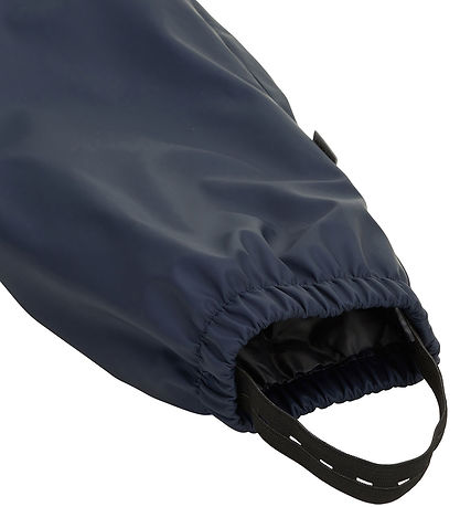 Mikk-Line Rainwear w. Fleece/Suspenders - PU - Blue Nights