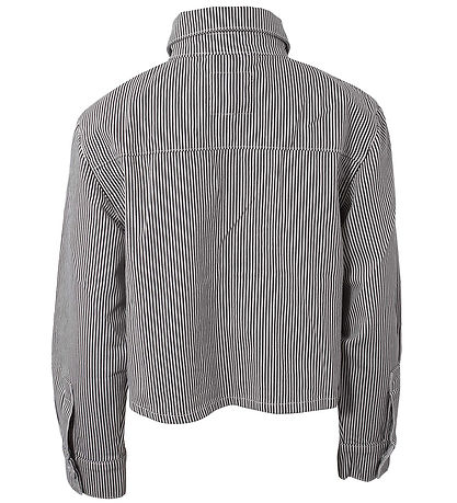 Hound Jacket - Cropped - Striped - Black/Off White