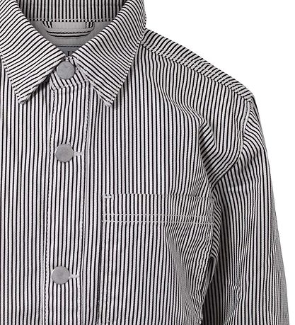 Hound Jacket - Cropped - Striped - Black/Off White