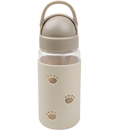 Done by Deer Vattenflaska m. Sugrör - 350 ml - Elphee - Sand