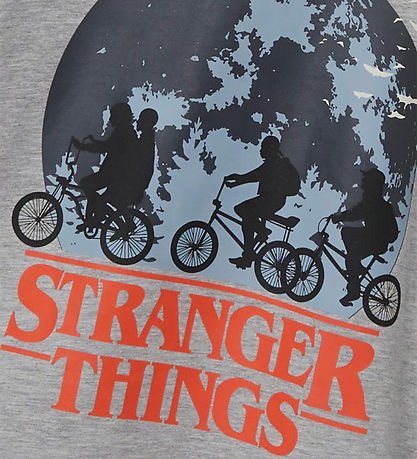 Name It Hoodie - NkmArt - Stranger Things - Grey Melange