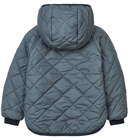 Liewood Thermal/Fleece Jacket - Jackson - Reversible - Whale Blu