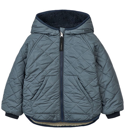 Liewood Thermal/Fleece Jacket - Jackson - Reversible - Whale Blu