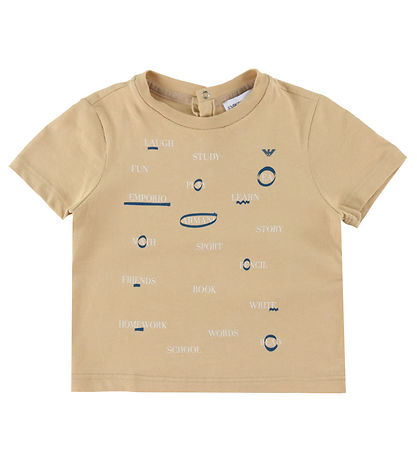 Emporio Armani Stuttermabolirnir - 3 Pakki - Hvítur/Sandur/Svart