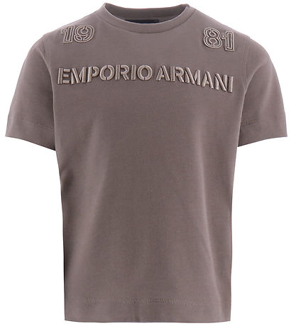 Emporio Armani Stuttermabolur - Leðja