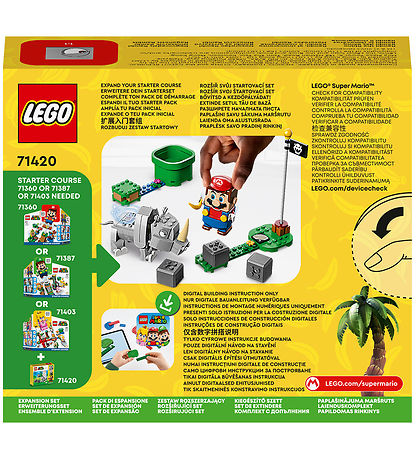 LEGO Super Mario - Rambi-sarvikuonon 71420 - Laajennussarja - 1
