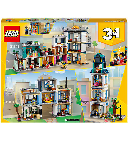 LEGO® Creator - Hovedgade 31141 - 3-I-1 - 1459 Partar