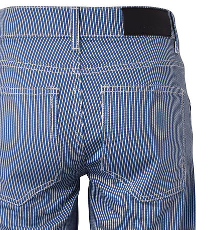 Hound Trousers - Striped - Off White/Light Blue