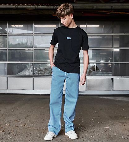 Hound Trousers - Striped - Off White/Light Blue