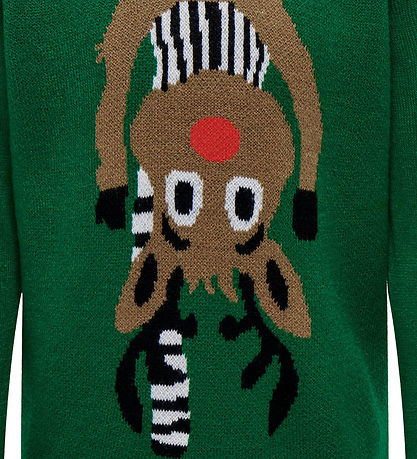 Kids Only Blouse - Knitted - KogXmas - Green Jacket