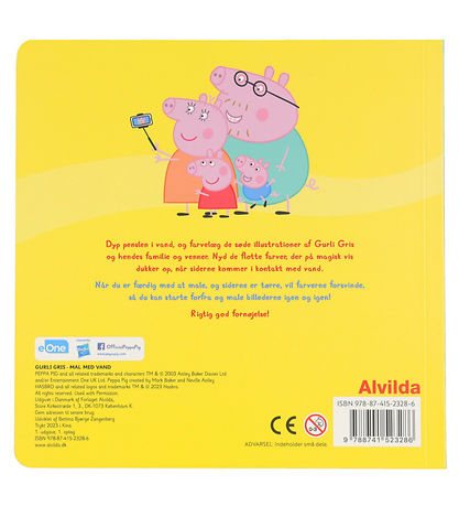 Alvilda Colouring Book - Paint With Water - Peppa Pig