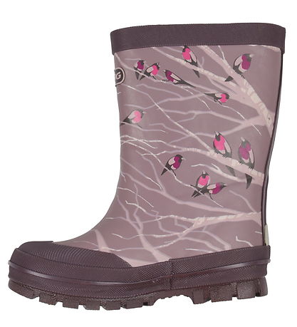 Viking Thermo Boots - Jolly - Dusty Pink w. Birds