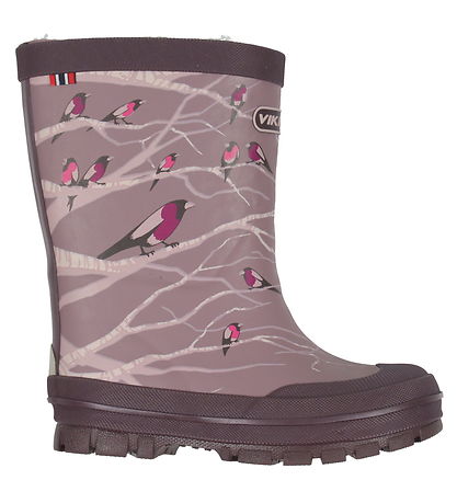 Viking Lämpösaappaat - Jolly - Dusty Pink M. Linnut