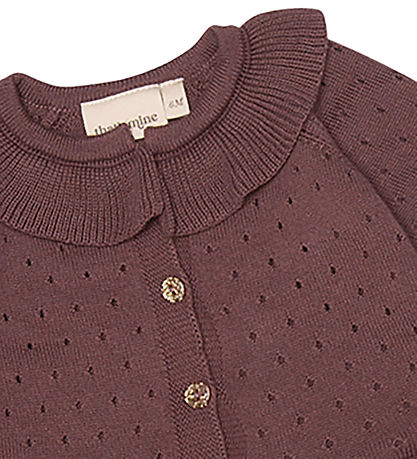 That's Mine Cardigan - Knitted - Arrows - Maroon