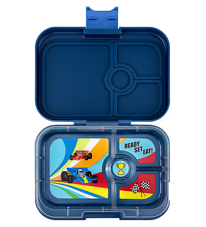 Yumbox Nestisbox M. 4 herbergi - Bento Panino - Monte Carlo Blue