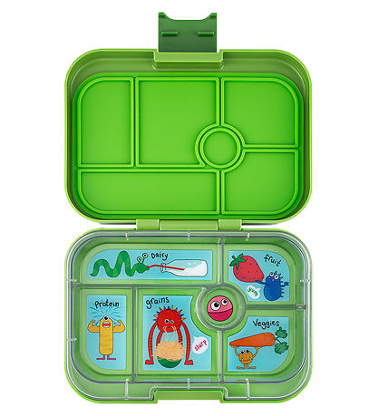Yumbox Lunchbox w. 6 Rum - Bento Original - Matcha Green - Monst