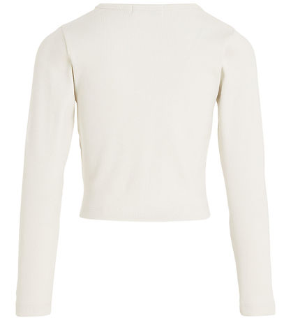 Calvin Klein Blússa - Skera - Rib - Ivory