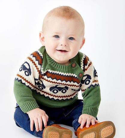 Hust and Claire Blouse - Knitted - Pallet - Elm Green