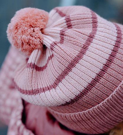 Hust and Claire Beanie - Wool/Polyester - Fryba - Ash Rose