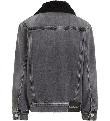 Calvin Klein Jeansjacke Mit Futter - Visual Grey