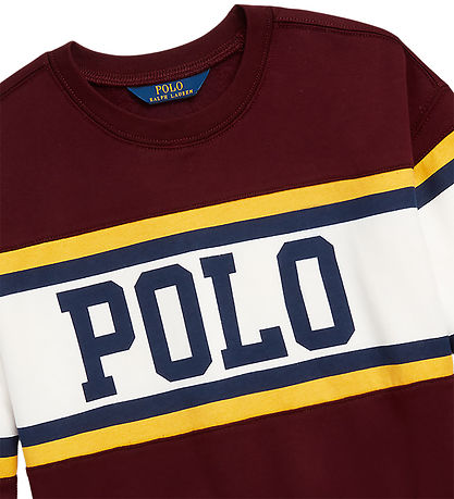 Polo Ralph Lauren Sweatshirt - Cheer Bubble - Bordeaux w. White