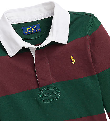Polo Ralph Lauren Polo blouse - Dark Green/Bordeaux stripe