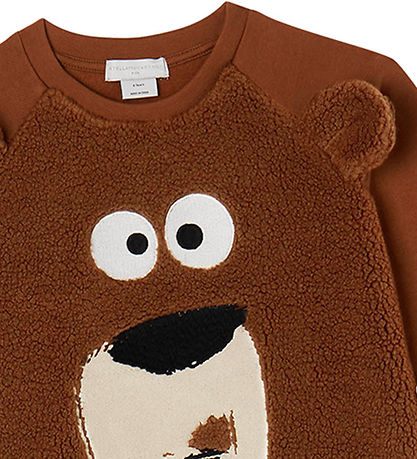 Stella McCartney Kids Peysa - Brúnt M. Björn/Flís