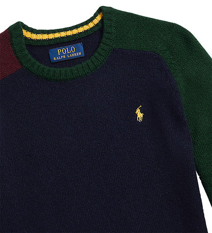 Polo Ralph Lauren Blouse - Knitted - Navy/Army/Bordeaux