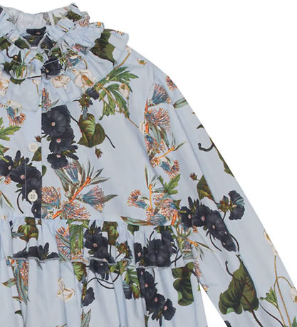 Christina Rohde Klänning - Blå m. Blommor