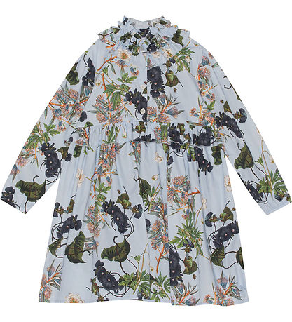 Christina Rohde Klänning - Blå m. Blommor