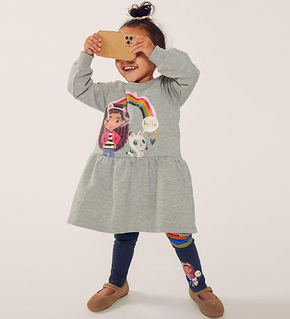 Robe en Molleton Name It - NmfAmma Gabby - Grey Melange