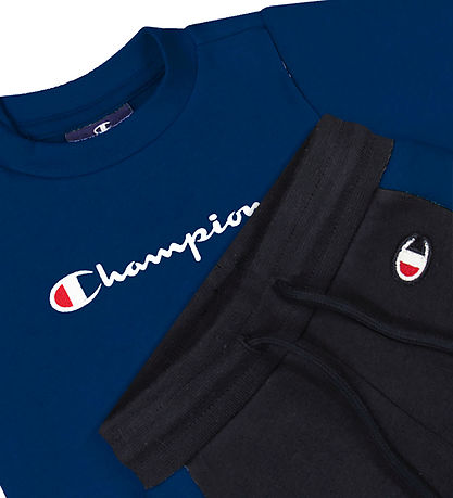 Champion Sweat Set - Sweatshirt/Sweatpants - Blue/Navy