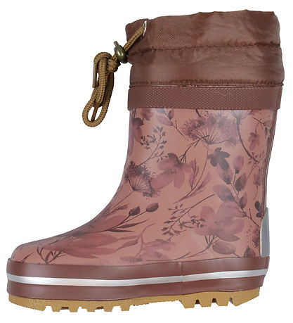 Mikk-Line Rubber Boots w. Lining - Burlwood